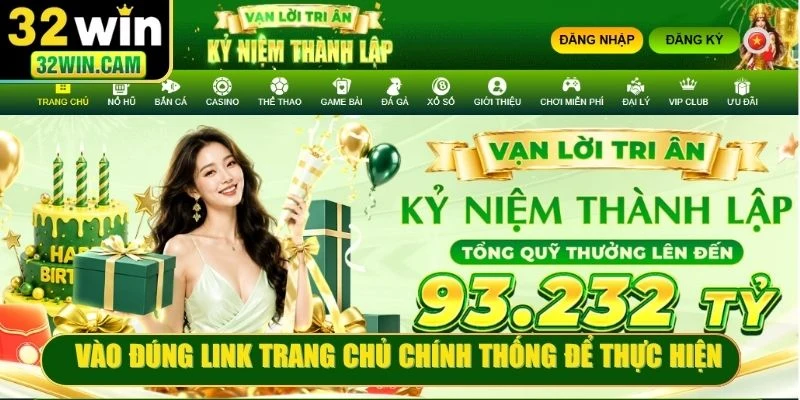 Vào đúng link trang chủ chính thống để thực hiện thao tác đăng nhập